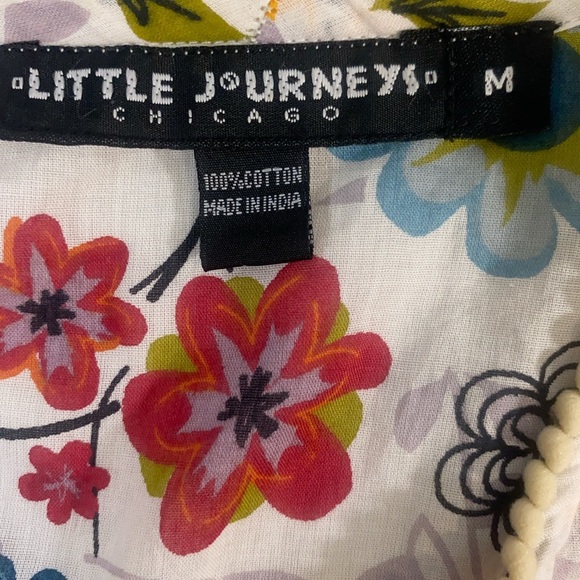 Boho Floral Bell Sleeve Tunic Blouse Medium – Sunflower Print - Picture 4 of 7